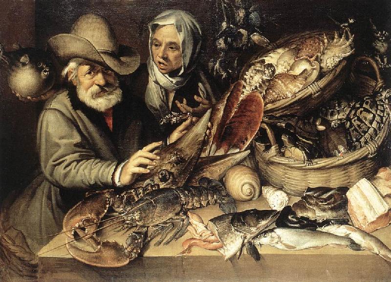PASSEROTTI, Bartolomeo The Fishmonger's Shop agf Germany oil painting art